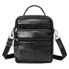 Genuine Leather Male's Crossbody Bag Casual Business Leather Men's Messenger Bag Vintage Men Big Bag Zipper Shoulder Handbags