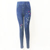 Fashion Slim Women Leggings Plus size Faux Denim Jeans Leggings Long Pocket Printing Summer Leggings Casual Pencil Pants