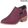 Womens Boots Fashion Casual Ladies Shoes Boots Suede Leather Buckle Boots High Heeled Zipper Snow Shoes For Femme