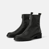 Women Platform Martin Boots Front Zipper Ankle Boots for Women 2019 Fashion Chunky Heels Women Boots Platform Winter Shoes Woman