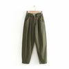 Tangada fashion women loose harm jeans pants boy friend style long trousers pockets zipper loose high street female pants 4M68