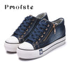 Canvas shoes for girls 2020 Spring Fashion Sneakers Solid Sewing Women Denim Shoe Sapato Feminino Size 35-41