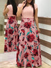 Spring Autumn For Women Dress 2019 Casual Long Sleeve O-neck Tunic  Patchwork Dresses Fashion Vintage Print Maxi Dress Vestidos