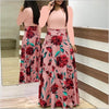 Spring Autumn For Women Dress 2019 Casual Long Sleeve O-neck Tunic  Patchwork Dresses Fashion Vintage Print Maxi Dress Vestidos