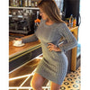 RUGOD 2019 New Slim Sweater dress Fashion sexy tunic knitted women dress Auturm winter warm pencil dresses vestidos female