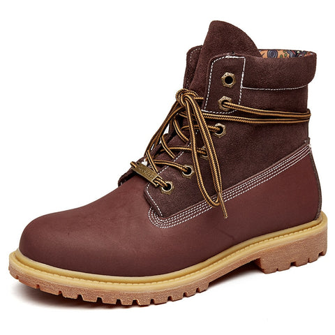 RASMEUP Genuine Leahter Women's Ankle Boots Fashion Brand Women martin boot 2019 Winter Warm Woman Shoes Lady Footwear Plus Size