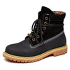 RASMEUP Genuine Leahter Women's Ankle Boots Fashion Brand Women martin boot 2019 Winter Warm Woman Shoes Lady Footwear Plus Size