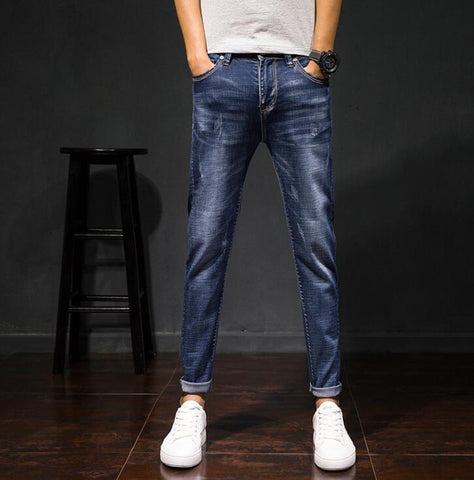 Hot Sales 2019 Spring Fall New Style Fashion Causal Men Jeans Good Quality AnkleLength Pants