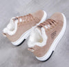 COVOYYAR 2019 Winter Women Shoes Warm Fur Plush Lady Casual Shoes Lace Up Fashion Sneakers Platform Snow Boots Big Size WSN324