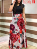 Spring Autumn For Women Dress 2019 Casual Long Sleeve O-neck Tunic  Patchwork Dresses Fashion Vintage Print Maxi Dress Vestidos