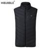 2018 Electric Heated Vest Men Heating Waist coat Thermal Warm Clothing Feather Hot Sale Fashion Winter Heated Jacket Plus Size