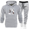 2019 Free Shipping Hot Sets Customized Print Men Hoodies+Pants Two Pieces Suits fashion clothing Winter Hoody Male S-3XL