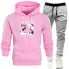2019 Free Shipping Hot Sets Customized Print Men Hoodies+Pants Two Pieces Suits fashion clothing Winter Hoody Male S-3XL