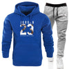 2019 Free Shipping Hot Sets Customized Print Men Hoodies+Pants Two Pieces Suits fashion clothing Winter Hoody Male S-3XL