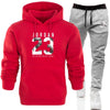 2019 Free Shipping Hot Sets Customized Print Men Hoodies+Pants Two Pieces Suits fashion clothing Winter Hoody Male S-3XL