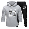 2019 Free Shipping Hot Sets Customized Print Men Hoodies+Pants Two Pieces Suits fashion clothing Winter Hoody Male S-3XL