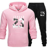 2019 Free Shipping Hot Sets Customized Print Men Hoodies+Pants Two Pieces Suits fashion clothing Winter Hoody Male S-3XL