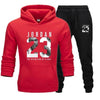 2019 Free Shipping Hot Sets Customized Print Men Hoodies+Pants Two Pieces Suits fashion clothing Winter Hoody Male S-3XL