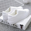HOT Women Sneakers 2020 Fashion Breathble Vulcanized Shoes Women Pu leather Platform Shoes Women Lace up Casual Shoes White