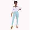 Jeans for Women mom Jeans Mid Waist Jeans Woman High Elastic plus size Stretch Jeans female washed denim skinny pencil pants