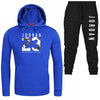 2019 Free Shipping Hot Sets Customized Print Men Hoodies+Pants Two Pieces Suits fashion clothing Winter Hoody Male S-3XL