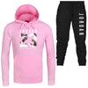 2019 Free Shipping Hot Sets Customized Print Men Hoodies+Pants Two Pieces Suits fashion clothing Winter Hoody Male S-3XL