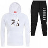 2019 Free Shipping Hot Sets Customized Print Men Hoodies+Pants Two Pieces Suits fashion clothing Winter Hoody Male S-3XL