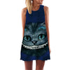 BHflutter Women Dress Summer Style 2018 New Fashion Floral Print Casual Dress O neck Short Chiffon Dress Sleeveless Beach Dress