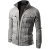 NaranjaSabor Spring Autumn Men's Cardigan Multi Button Hoodies Fashion Sweatshirt Casual Male Tracksuits Men Brand Clothing N432