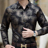 2019 new social long sleeve maple leaf designer shirts men slim fit vintage fashions men's shirt man dress jersey clothing 36565
