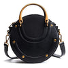 Hot Fashion Round Handbag Women Handbag Rivet Summer Lady Fashion Shoulder Messenger Bag Luxury Designer Leather Women Bag